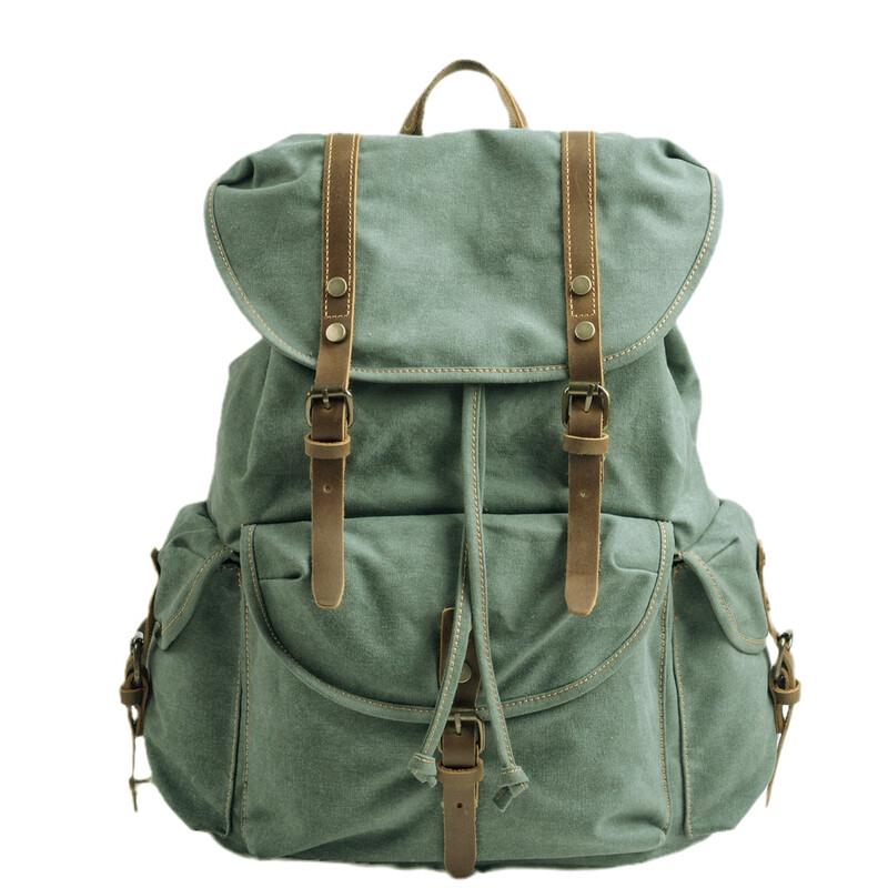 Vintage Canvas Large Capacity Backpack 23-32L