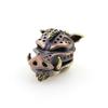 1pcs 6mm Holes Vintage Brass Brass Personalized Wild Boar Gadgets Accessories Car Pendant Antique Brass Vintage DIY Accessories Keychain