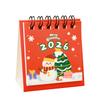 2026 Christmas Small Desk Calendar Ins Desktop Calendar Check-in Ornaments Cute Mini Desk Calendar Small Gifts  Study Cute