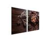 Glass Protective Plate for Stove 2x45x52 Wood