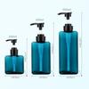 New 250/450/650ml Liquid Soap Dispenser Plastic Square Storage Bottles Outdoor Refillable Shampoo Press Empty Bottles