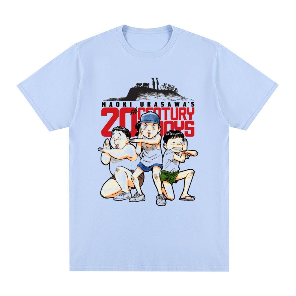 20th century boys naoki urasawa Vintage T-shirt Cotton Men T shirt New Tee Tshirt Womens Tops