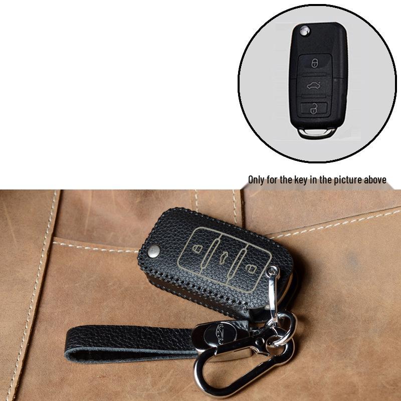 Volkswagen Key Protection Cover: Fits 21 Models, Including New Passat, Magotan, 330GTE, and B8B7 - Genuine Leather
