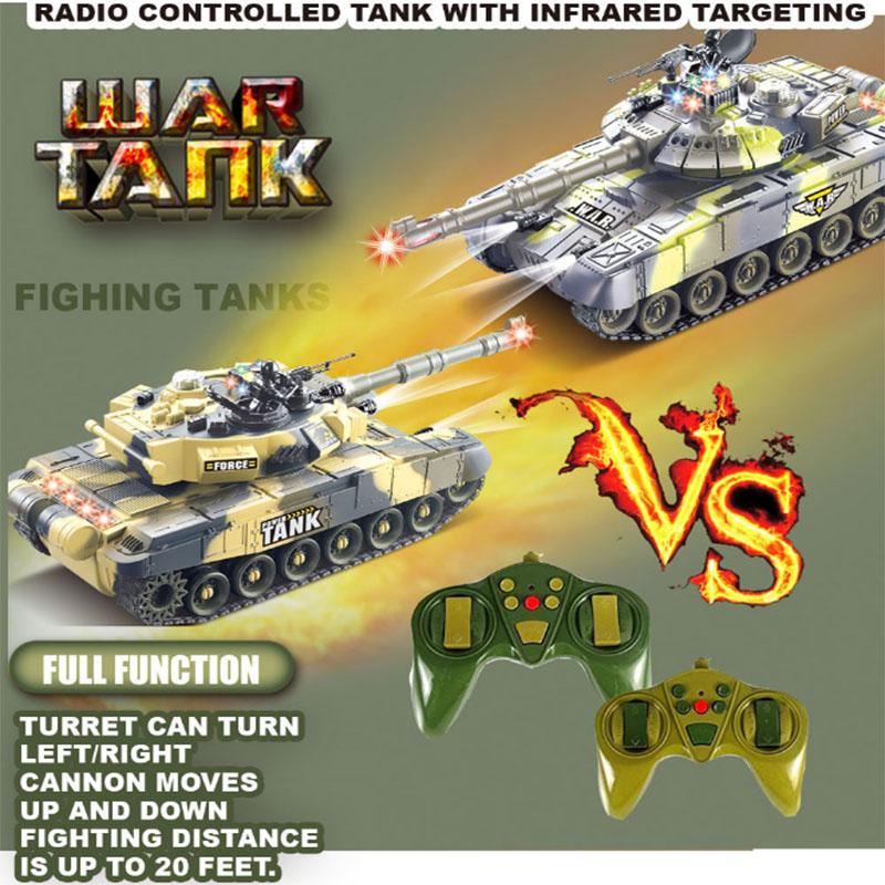 Buy Fighting Battle Tanks Remote Control Battle Tank with LED Life ...