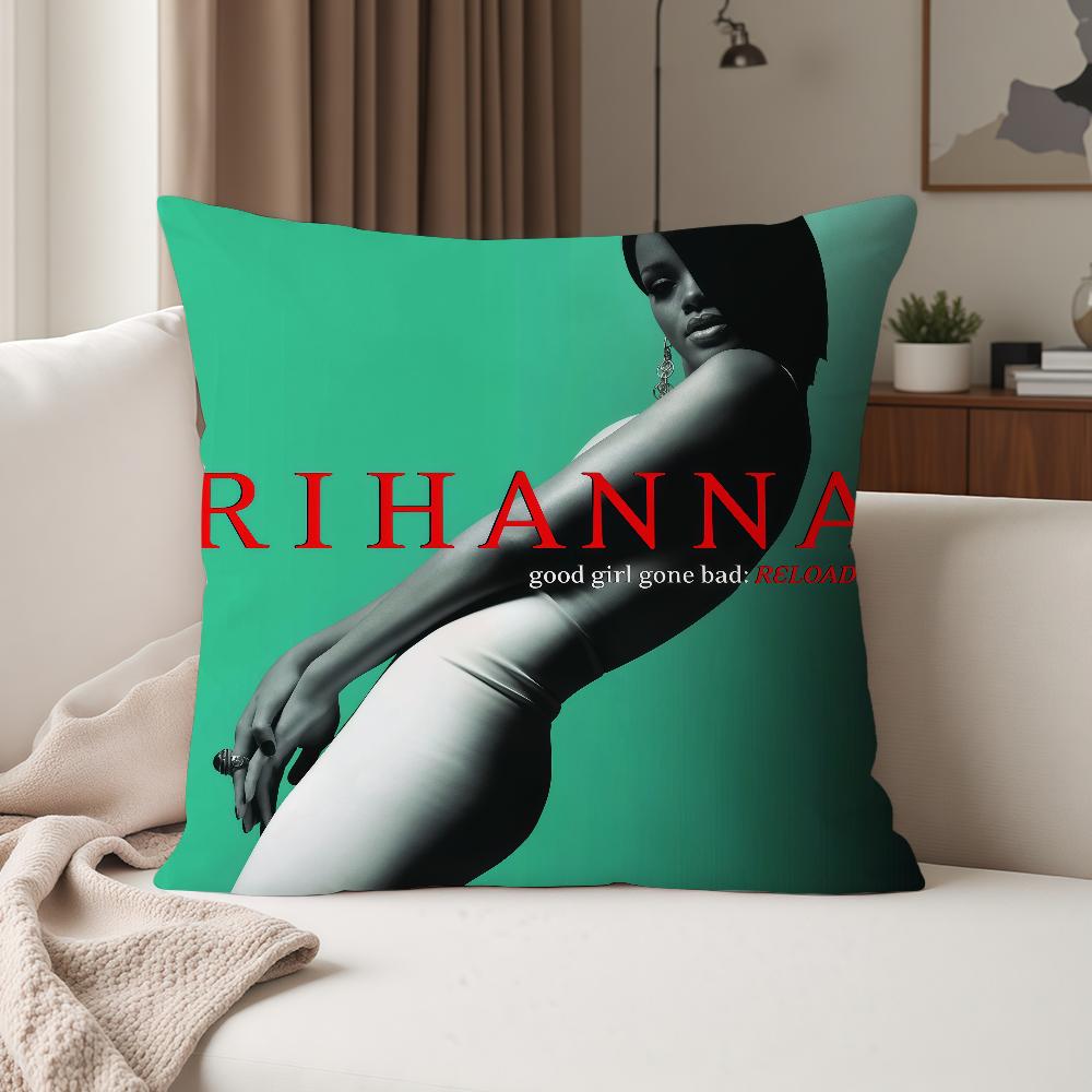Famous Singer R-Rihanna Pillow Case Suitable For Bedrooms Living Rooms Cars Home Decoration