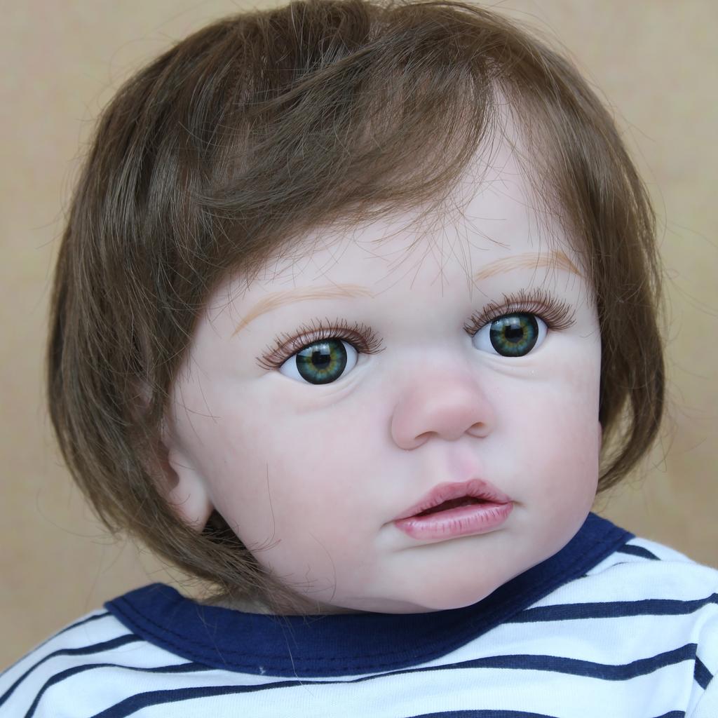 BZDOLL 60 CM 3D-Paint Skin Soft Silikon Reborn panenka pro chlapečka pro dívku jako skutečná 24palcová hračka pro batolata Oblékat Alive Bebe Lifelike