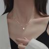 Korean Style Diamond Zirconia Clavicle Necklace for Women - Retro Fashion, Simple & Trendy Ornaments