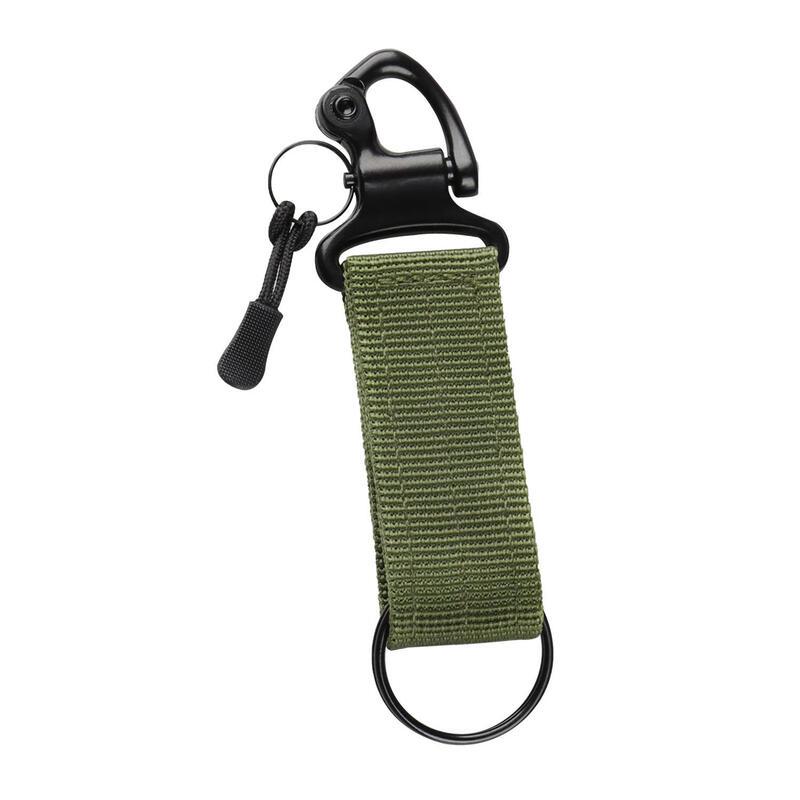 Linpan Outdoor Military Tactical Nylon Webbing Keychain with Eagle Hook 4-piece Set