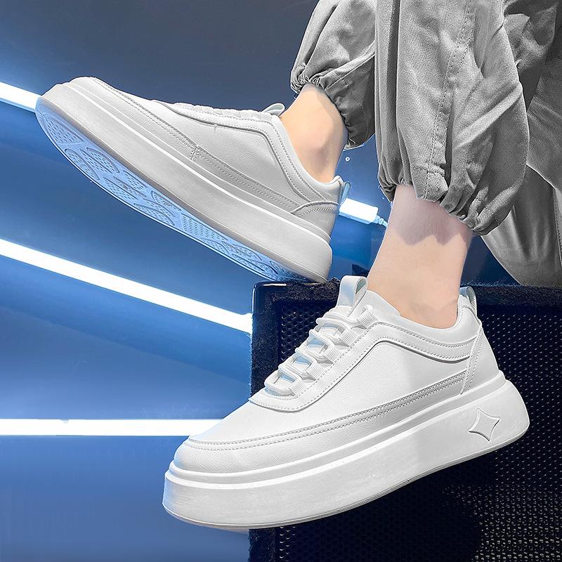 22 autumn and winter new big head shoes breathable muffin thick-soled student casual board shoes