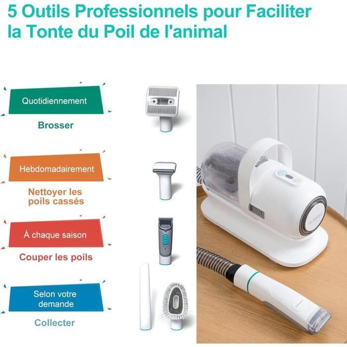Aspirateur et tondeuse pour animaux - neakasa - p1 pro - 13000 pa - 52db silencieux - 5 outils de toilettage