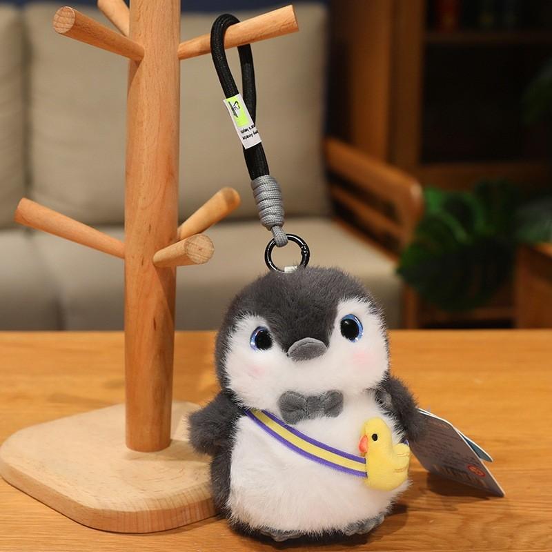 Penguin Panda Dog Pendant Animal Plush Doll Keychain Toy Backpack Decoration