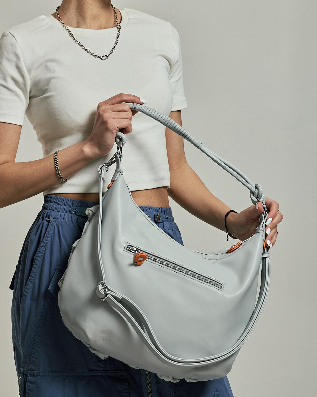 DáMska TašKa Batty 1290 šEdá PršIplášť LáTka EkokožA Sivej Farby-image