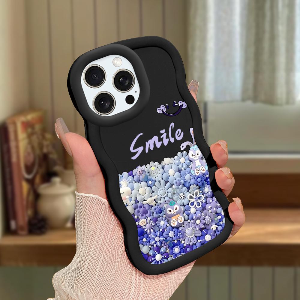 Big Wave Edge Soft silikonový materiál Macaron Pouzdro na telefon Nárazuvzdorné ochranné gumové pouzdro pro iPhone Samsung Huawei Honor Xiaomi Redmi OnePlus Moto