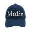 Matin Kim Matin Logo Stitch Ball Cap In Navy