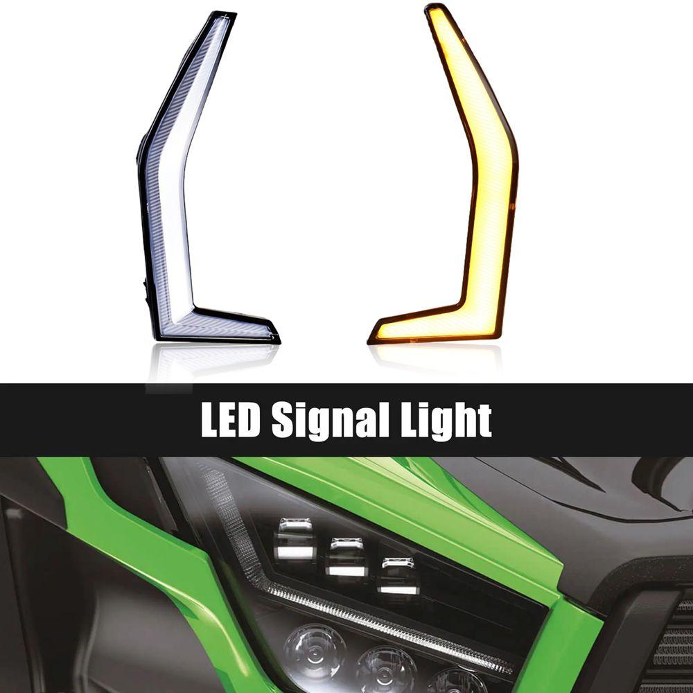 Fang Lights KRX 1000 Front LED Street Legal Light Kits For Kawasaki Teryx KRX 1000 2020 2025 2025 2025 2025, LED Grille Accent