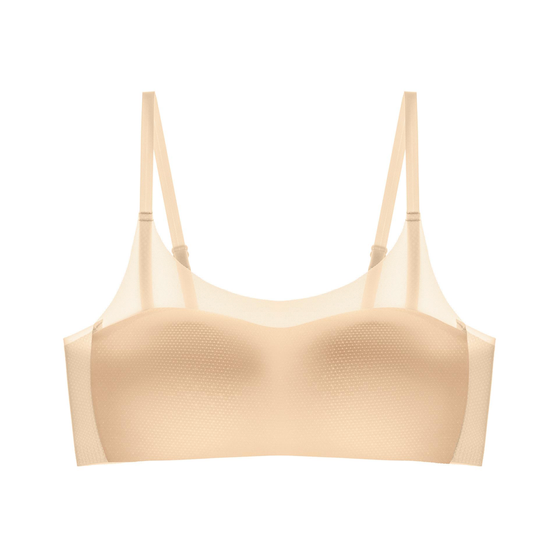 

Pure desire, sexy anti-light vest, no steel ring, small chest gathering, naked feeling, seamless bra cover, underwear M 34/75abc recommended 45-52.5kg