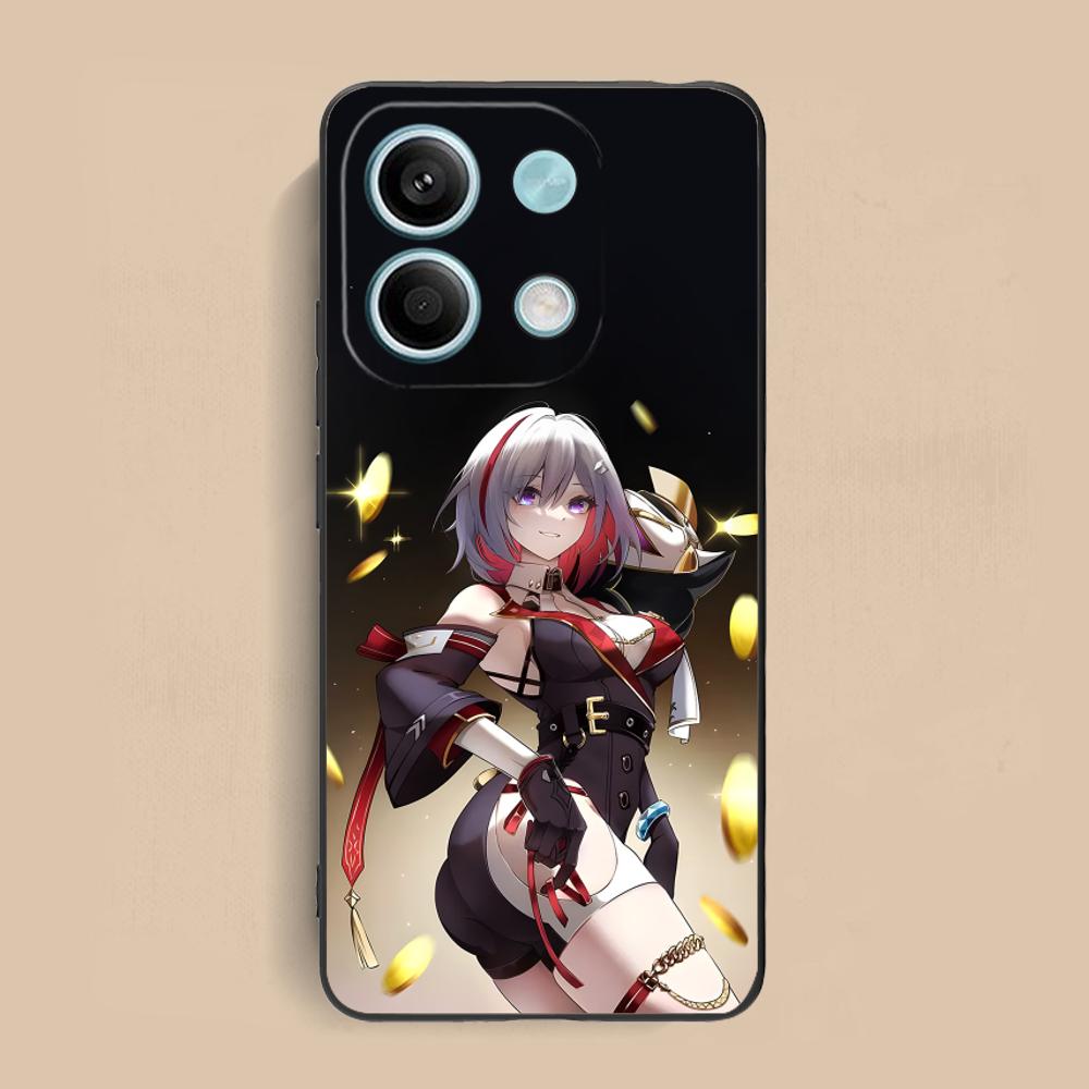 HSR Topaz Matte TPU Mobile Phone Case for Xiaomi Redmi Note 14 13 12 11 S Pro Plus 4G 5G Colorful Printing Cover