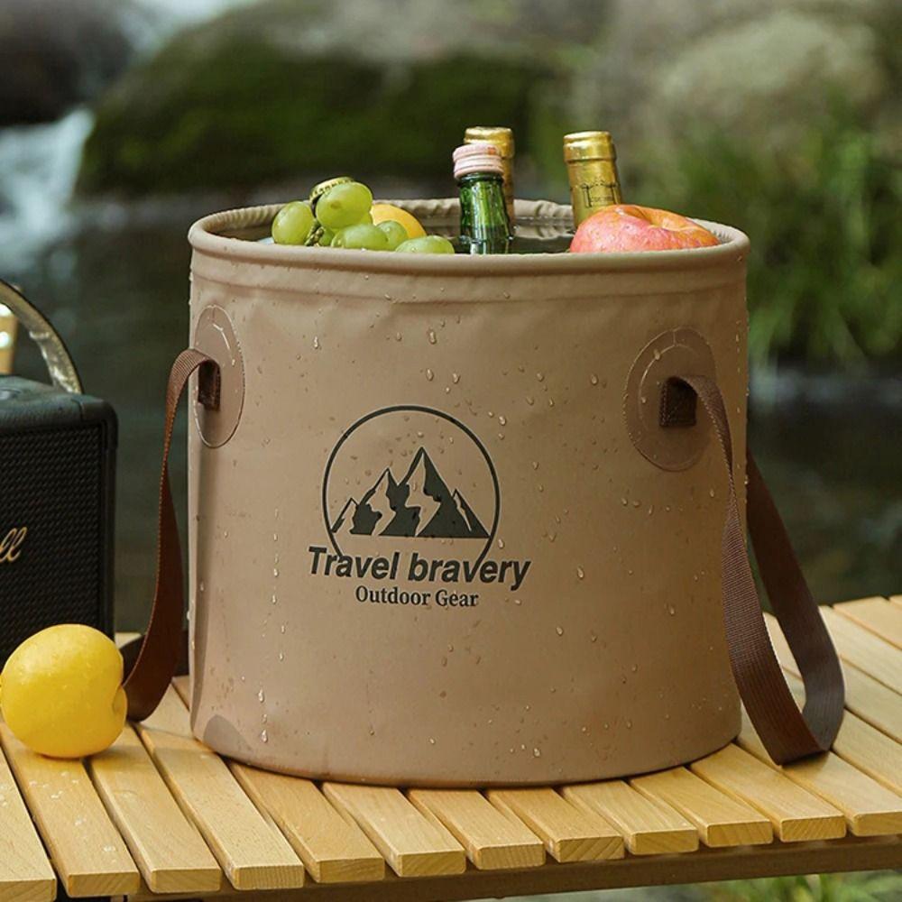 Collapsible Camping Foldable Sink Plastic Car Wash Bucket Car Folding Bucket  Gardening