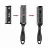 Hair Clipper Comb, Double Side Hair Cutting Trimmer Comb With Stainless Steel Blade, Pack Of 3 (black)-r