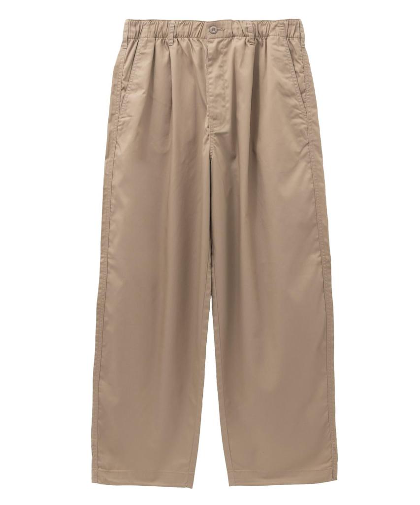 Dickies Men's Wide-Leg Pants with Pockets and Drawcord Hems, Work Pants, Easy Pants, Beige (Size L)