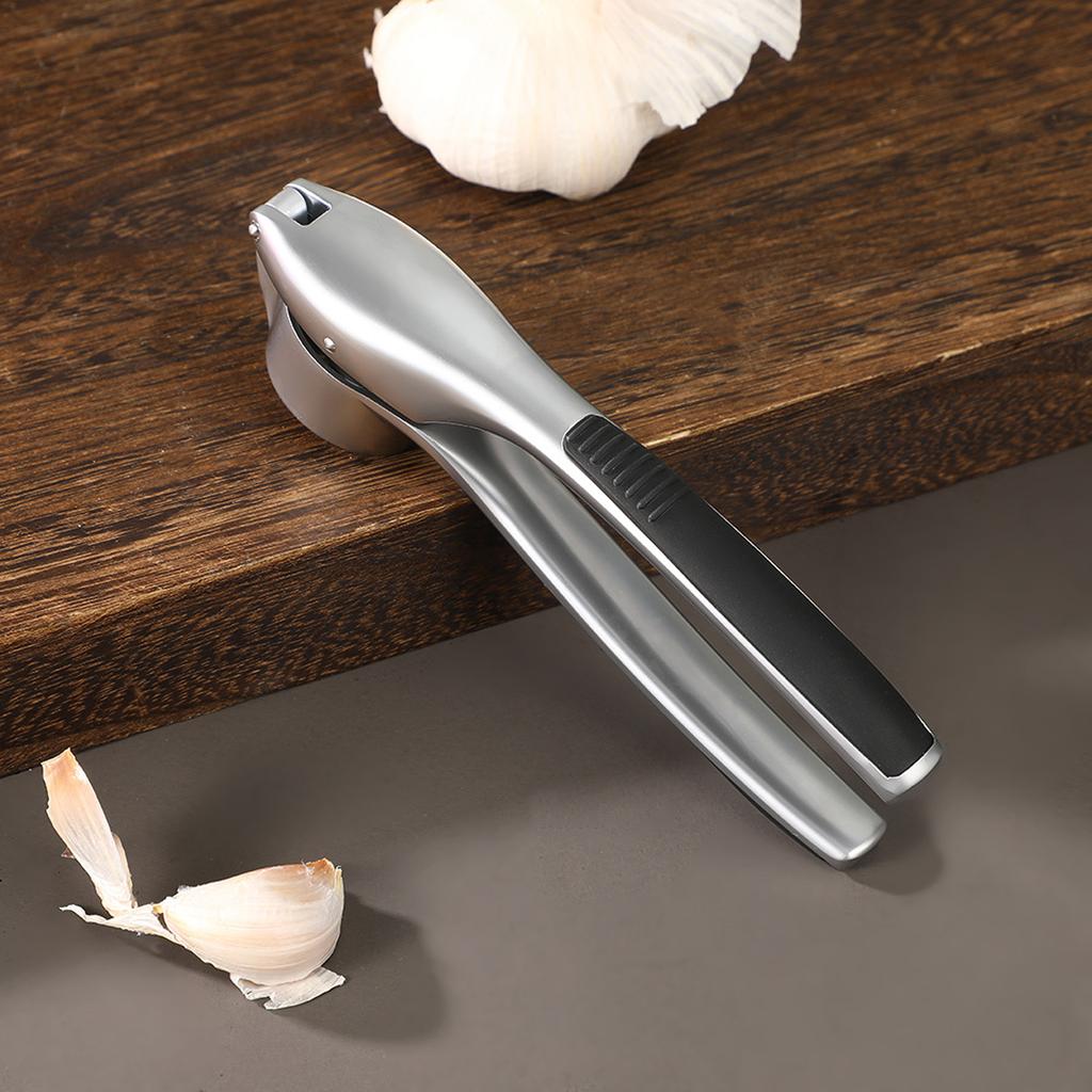 Manual Garlic Press and Peeler - Multifunction Kitchen Gadget for Garlic and Peeling