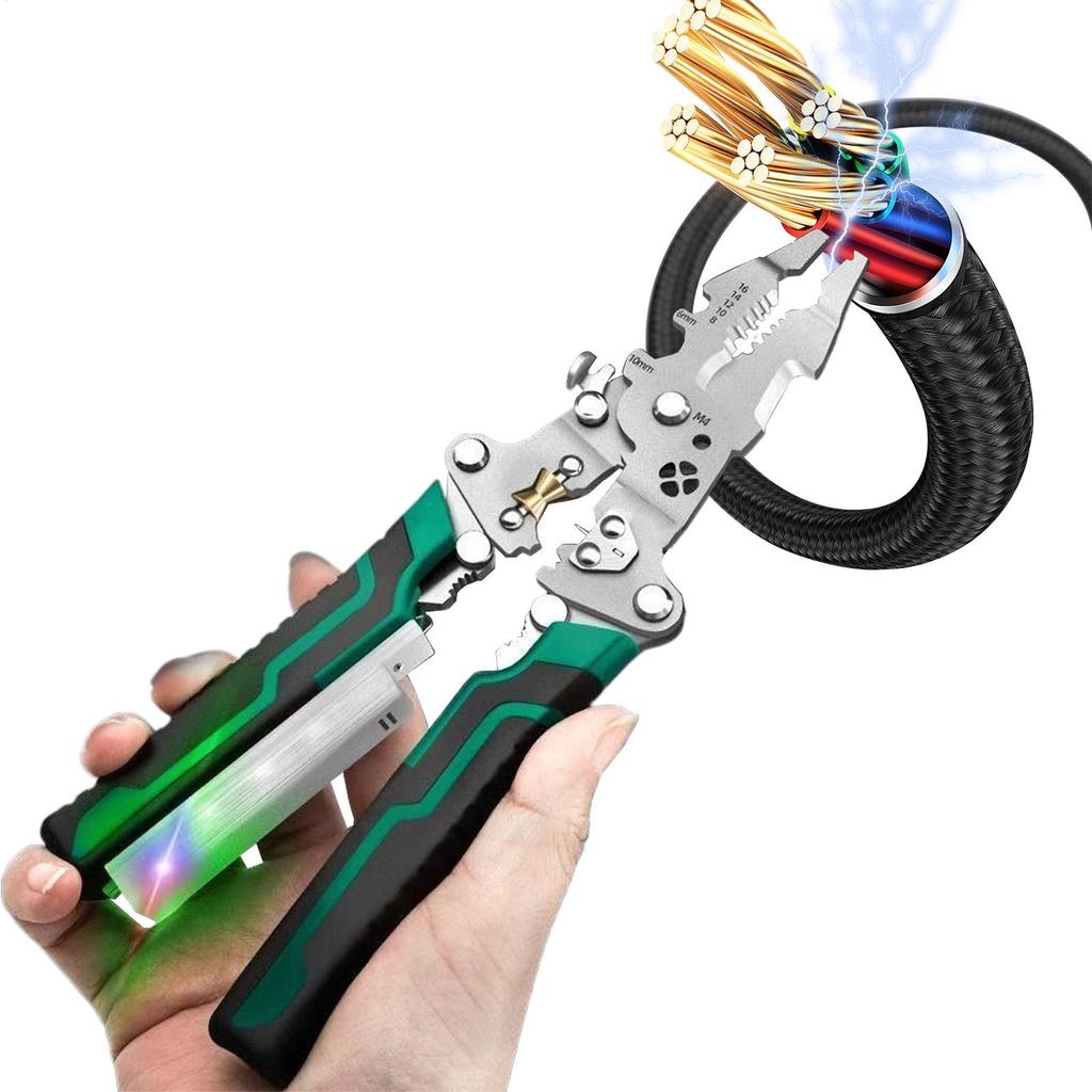 Wire Stripping Pliers Multifunction Electrician Cable Stripper Cutting Splitting Repair Hand Tools Pliers