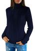 2024 Women's High Neck Slimming Sweater - Fashionable Autumn/Winter Top