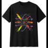 Atom Diagram Neon Space Mens T-Shirt Black 100% Cotton Universe Graphic Tee