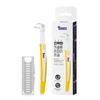 Innovative Toothbrush-Shaped Handle Dental Floss 1-Year Set (1 Orange Floss + 364 Refill Heads)