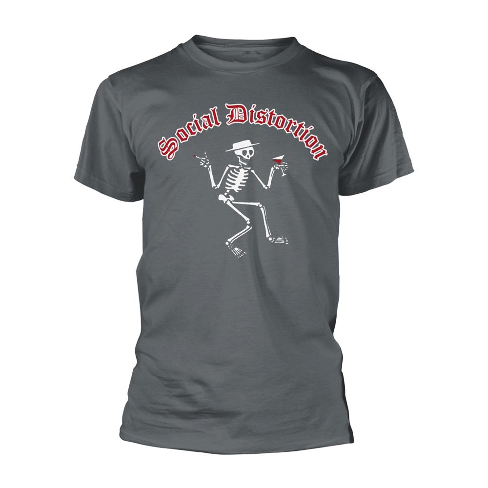 Social Distortion Unisex Adult Skelly Logo T-Shirt