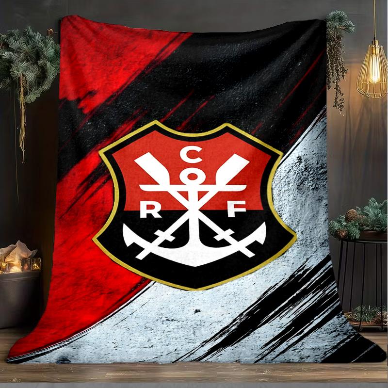 1PC Fla-mengo Club Crest Printed Soft Flannel Blanket Throw for Adult Bedroom Living Room Sofa Camping Travel Fan gifts Christmas Gifts