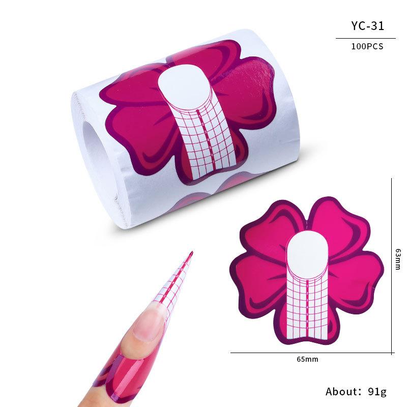 Nail Paper Tray, French Nail Phototherapy Nail Extension Tool, Nail Butterfly Rectangular Nail Paper Tray Direct Sales