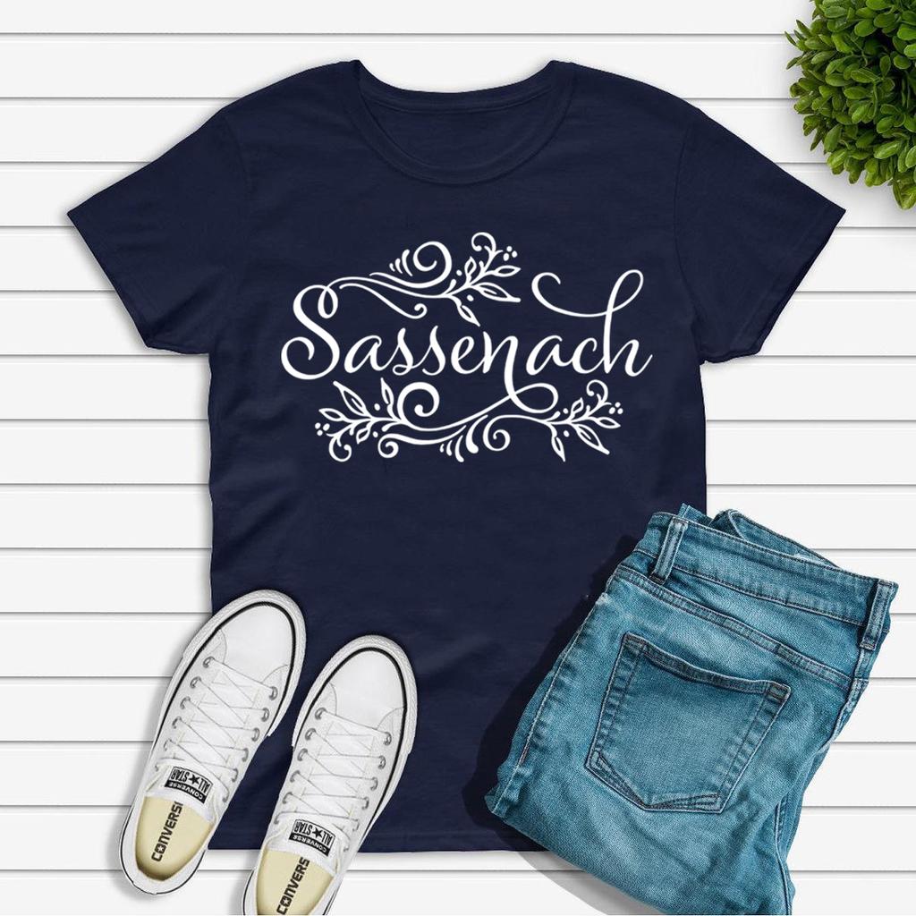 Sassenach Shirt Outlander Book Series T-Shirt Claire Jamie Fraser Shirts Outlander Tv Shows Inspired Tee Short Sleeve Tops