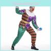 Costume da Cosplay di Artista Circense Con Design Colorato Per Spettacoli Teatrali ed Eventi Teatrali
