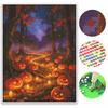 Halloween Diamond Painting Kit Handmade Diy Painting Home Decoration Painting Pumpkin Forest Night Art Craft Set for Wall Decor