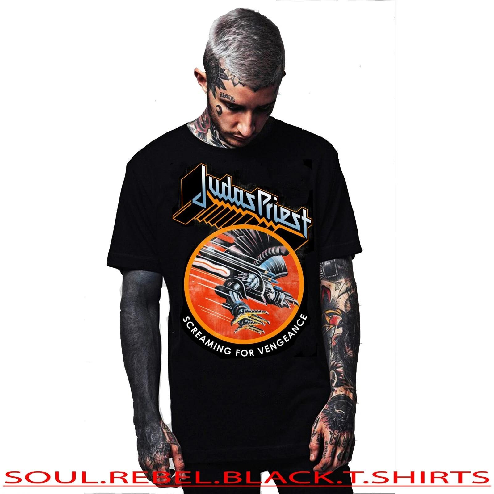 JUDAS PRIEST HARD ROCKT HE CLASSIC ROCK BLACK T-Shirt XXXXL