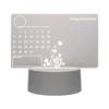 Acrylic Creative Led Night Light Transparent Note Board Erasable Writing Message Board Lamp with Pen Rewritable Night Light USB