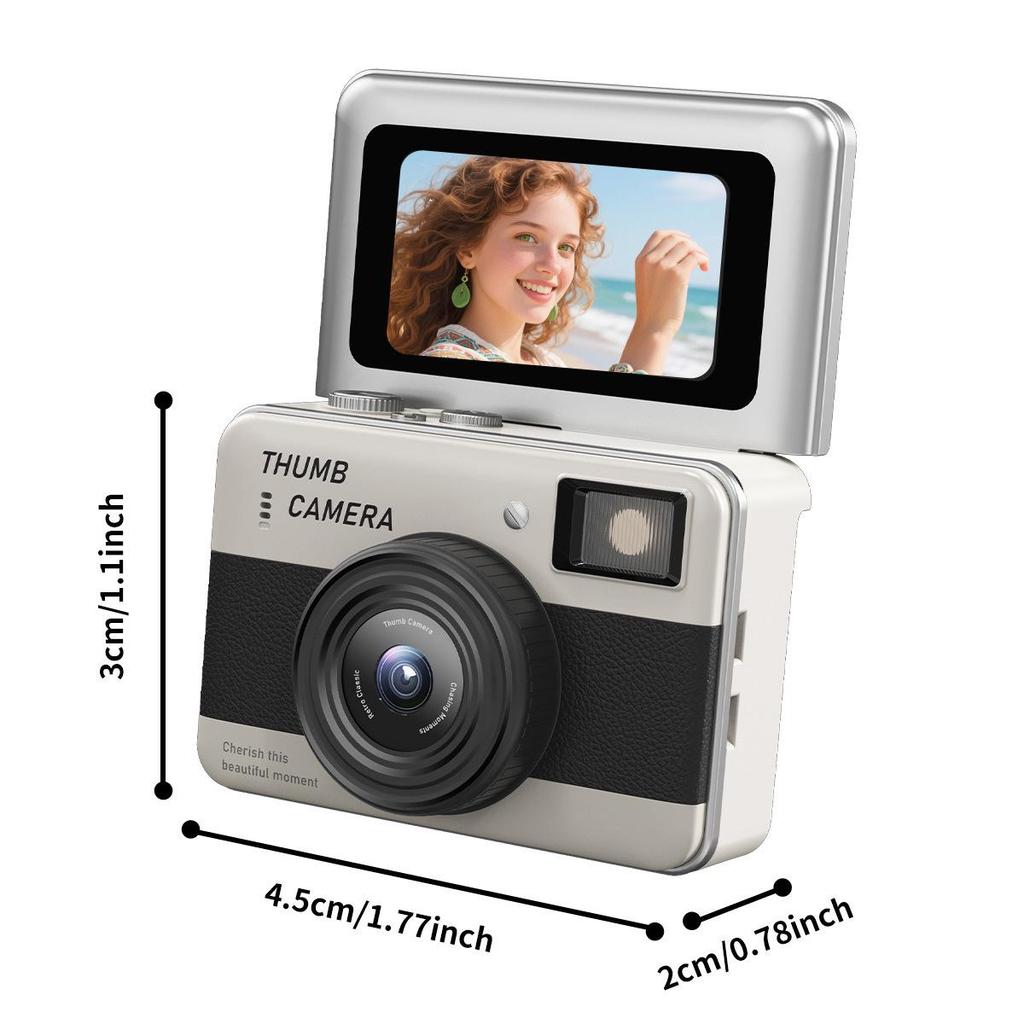 1080P HD Mini Flip Screen Camera: Wearable Compact Camcorder for Teens