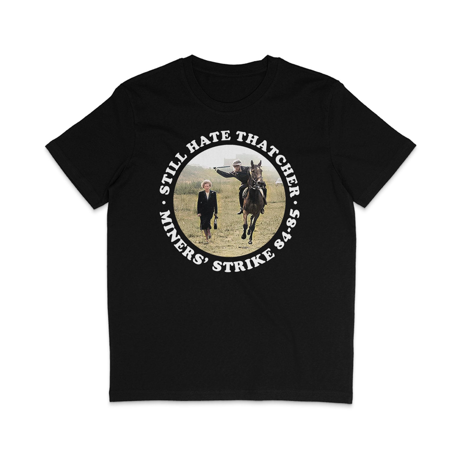 Still Hate Thatcher - Roundel - White Text 2XL