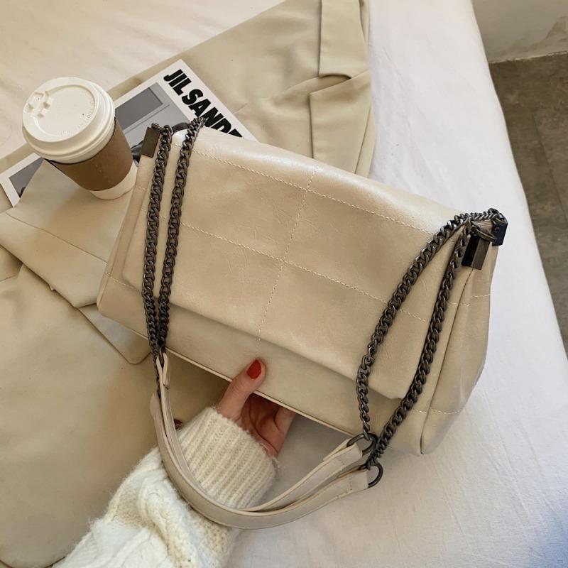Summer large-capacity bag women's trendy fashion new retro chain bag simple shoulder messenger bag