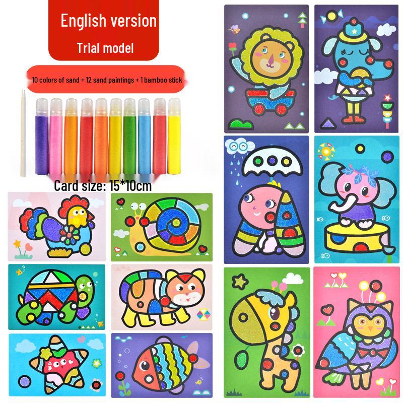 

Kids DIY Handcrafted Sand Painting & Origami Set