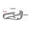 Titanium Alloy Crowbar Multifunction EDC Tools Bottle Opener Pry Bar Outdoor Camping Buckle Car Keychain Gift