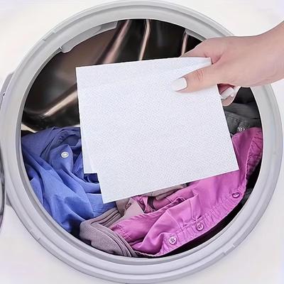 100pcs Colour Catcher Sheet Proof Color Absorption Paper Anti Cloth Dyed Laundry Color Run Remove Sheet In Washing Machine