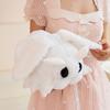 Peluche Falena Occhi Grandi Bianco Animale Soffice Carino Ali in Velluto Morbido Peluche Insetto Regalo di Compleanno Natale per Amanti degli Insetti