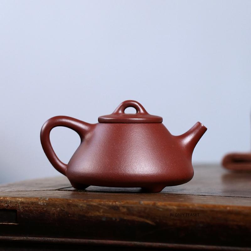 190ml Yixing Purple Clay Teapot Famous Handmade Stone Scoop Tea Pot Beauty Tea Infuser Kettle Chinese Zisha Teaware Customized