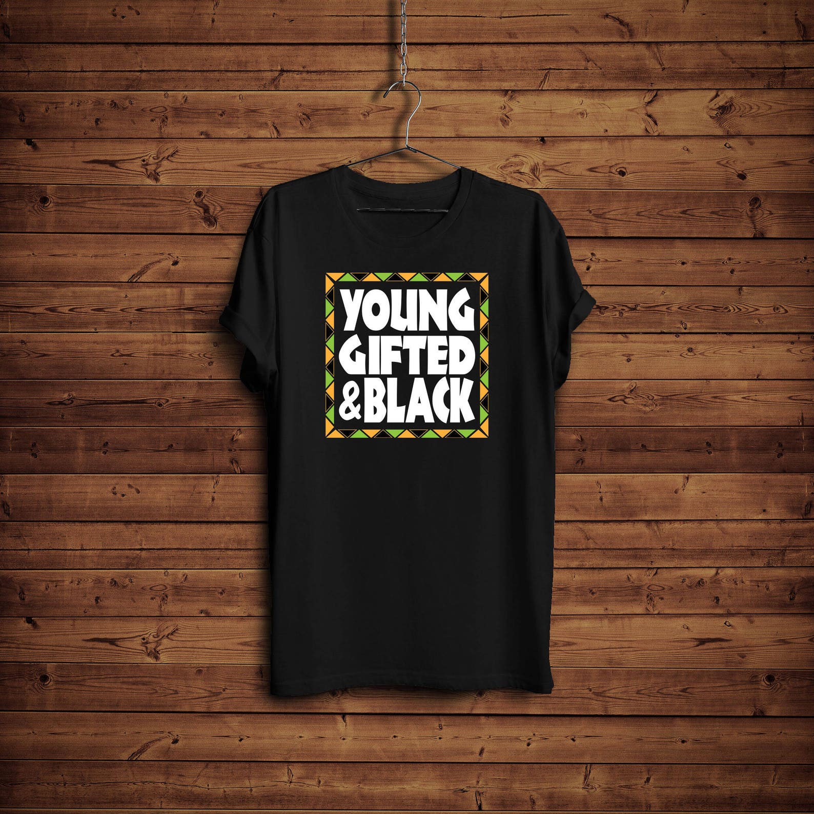 Black History Month Shirt/ Young Educated and Gifted/ Afro American Shirt/ African Pattern Shirt/ Pride History T-Shirt/ Melanin Tee L