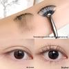 Xixi Folded Fan Eyelash Brush: Flat Head Soft Bristles for Precise Lower Lash Makeup