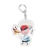 Anime Keychains Keychain Demon Slayer Kimetsu No Yaiba Acrylic Key Ring Cute Funny Cartoon for Friends