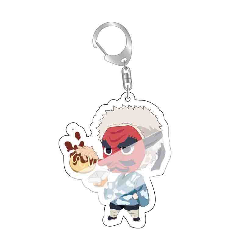 Anime Keychains Keychain Demon Slayer Kimetsu No Yaiba Acrylic Key Ring Cute Funny Cartoon for Friends