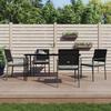 5-Cz. Garden Furniture Set With Cushions, Polyrattan And Steel